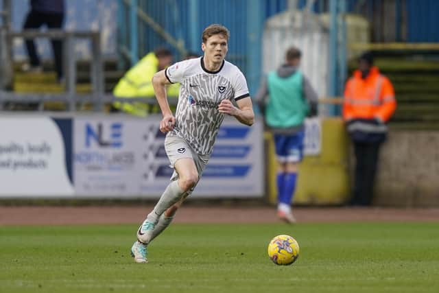 Sean Raggett will reach a record-breaking 227 Pompey appearances should he face Cambridge United. Picture: Jason Brown/ProSportsImages