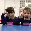 Penbridge Junior School receives £1,000 Kellogg’s grant towards breakfast club. 