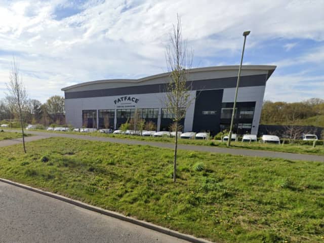 The Fat Face warehouse in Dunsbury Park is expected to shut this year.