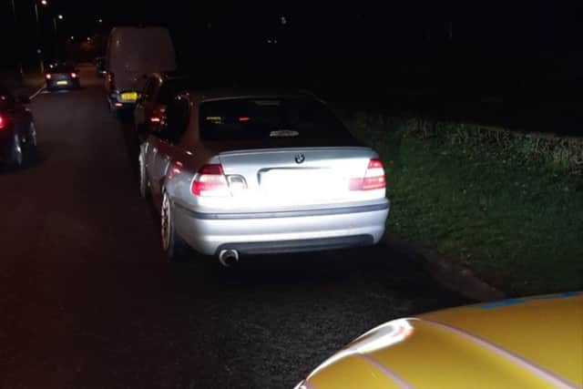 One of the cars stopped by police during the operation. Picture: Hampshire and Isle of Wight Constabulary