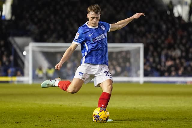 Owen Moxon made his third Pompey appearance in their 3-1 win over Cambridge United. Picture: Jason Brown/ProSportsImages