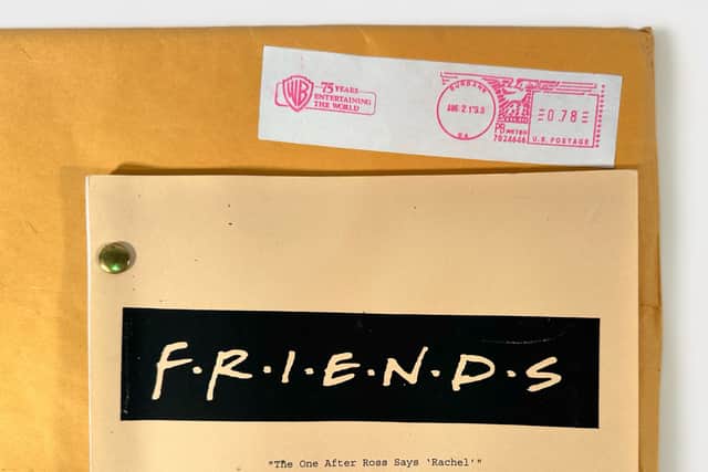 Scripts from two episodes of Friends are going on sale at a Southsea auction house.