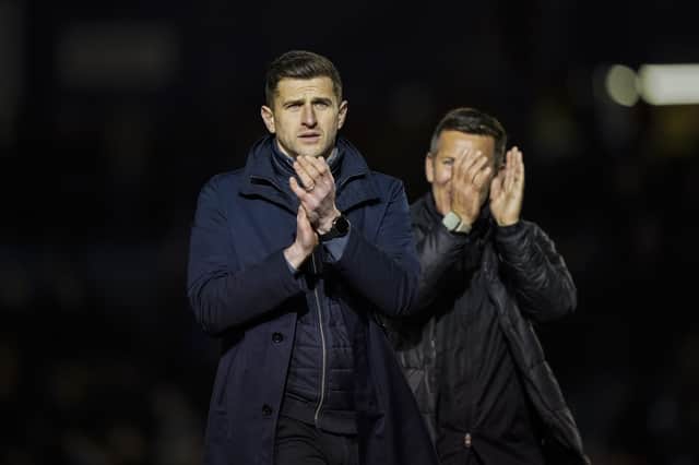 John Mousinho was unhappy with aspects of Pompey's 3-1 win over Cambridge United. Picture: Jason Brown/ProSportsImages
