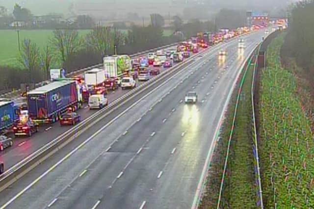 M27 crash westbound: Pic: Romanse