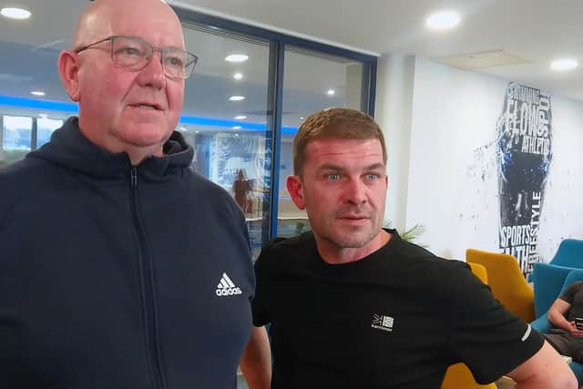 Tom Baker, 60, of Southsea, and Eddie Mason, 46, of Southsea. Both are members at Pompey Health and Fitness Club. Picture: The News.