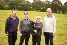 Westlands Farm Shop has been shortlisted for a national award. 
From left to right - Graham Collett, Kayleigh Collett, Olwen Collett, and Steve Collett. 