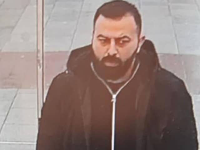 Police are searching for this man after £1,000 worth of sun cream was stolen from Boots at Whiteley Shopping Centre. Picture: Hampshire and Isle of Wight Constabulary.
