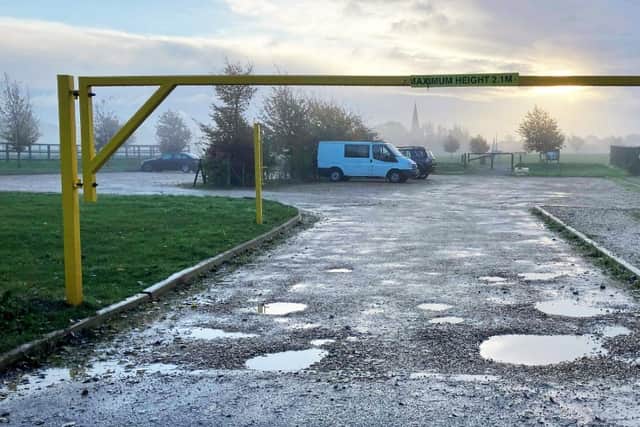 The Hampshire Farm Car Park is closing for drainage repairs. Picture: Havant Borough Council.