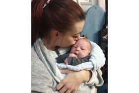 Emily Kelly gave birth to baby George in the car park outside of Queen Alexandra Hospital. Despite being within a stones throw of the hospital doors, George did not want to wait any longer.