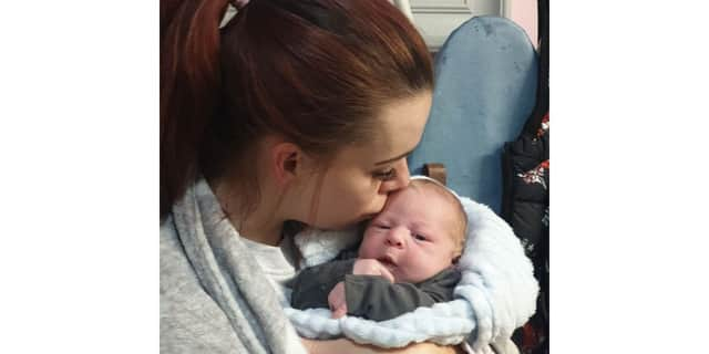 Emily Kelly gave birth to baby George in the car park outside of Queen Alexandra Hospital. Despite being within a stones throw of the hospital doors, George did not want to wait any longer.