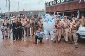 The Portsmouth Ghostbusters at Port Solent on a previous occasion.