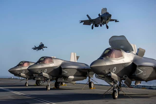 Pilots have been carrying out exercises ahead of the Nato mission Exercise Steadfast Defender. Picture: AS1 Amber Mayall RAF