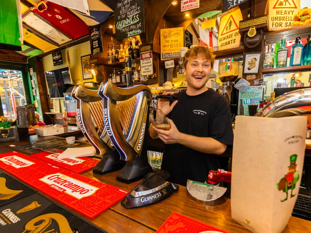 Shenanigans Irish Bar and Cafe has been reopened under new management. 

Pictured: Max Irwin - Team Member of Shenanigans Picture: Marcin Jedrysiak