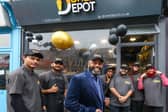 Owner Shamsul Alam (in blue jacket) with his staff at the opening of Doner Depot, Albert Road, SouthseaPicture: Chris Moorhouse
