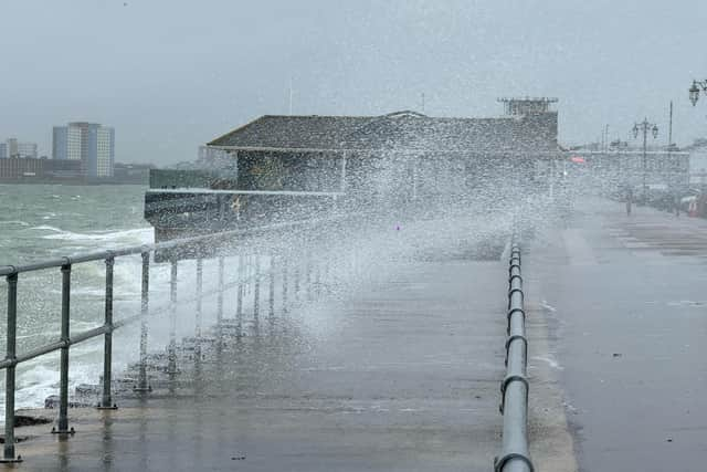 Yellow weather warnings have been issued as rain and wind continue to batter the city. 