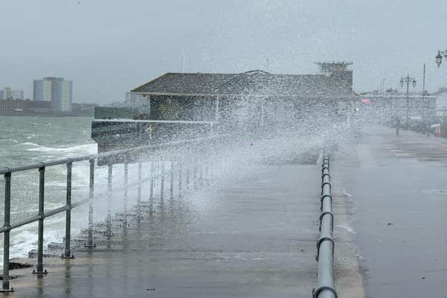 Yellow weather warnings have been issued as rain and wind continue to batter the city. Picture: Marcin Jedrysiak