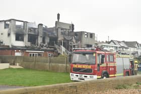 The scene of the fire at The Osborne View in Hill Head