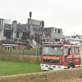 The scene of the fire at The Osborne View in Hill Head