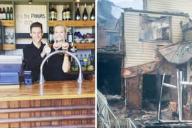 The Osborne View pub was destroyed by a fire in the early hours of Wednesday, February 22.