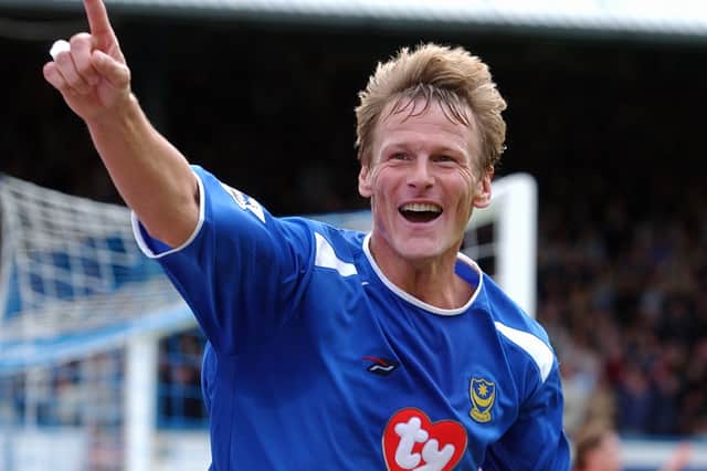 Teddy Sheringham scored 10 goals in 38 games for Pompey. Picture: Steve Reid