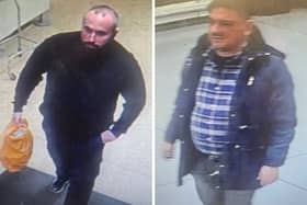 Police are looking for these two men after a shoplifting incident in Hedge End.