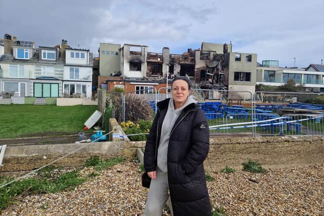 Lisa Hooper, pictured in front of The Osborne View on Friday, February 23.