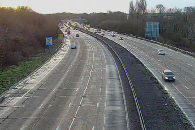 M27 near junction 5. Pic: National Highways