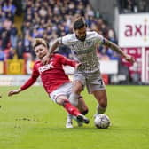 Marlon Pack in action for Pompey against Charlton at The Valley