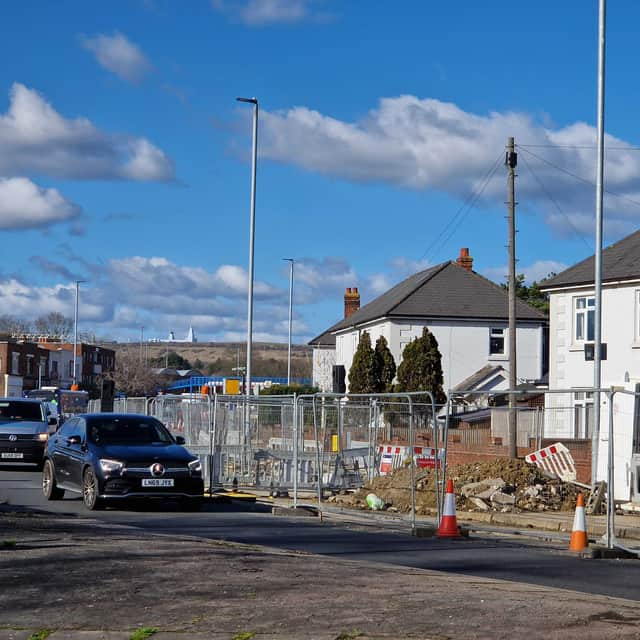 Lane closures are in place both in and out of Portsmouth at London Road, Hilsea