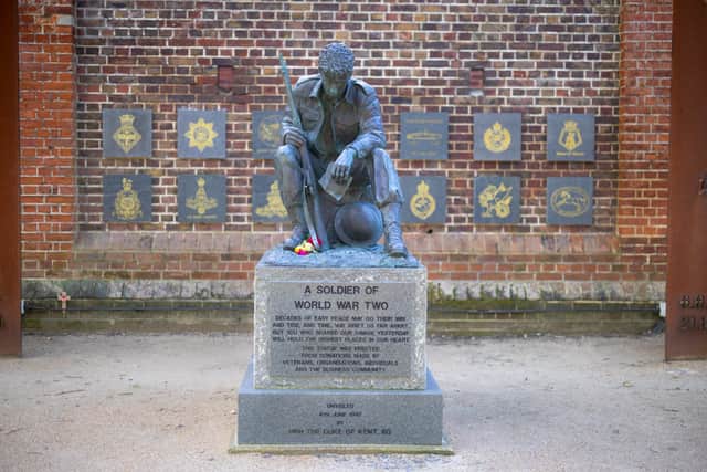 Names of veterans and fallen soldiers being added to Memorial Wall in Southsea. Picture: UK MOD Crown Copyright