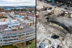 News Centre demolition - before and after