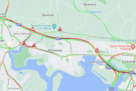 It is chaotic on the M27 this morning after one lane has been closed due to emergency repairs following a collision. 