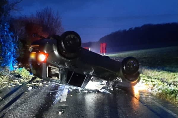 The A32 Droxford was closed last night whilst emergency services dealt with a road traffic collision. The police said that the collision was a result of alcohol and heavy rain. 