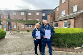 Portsmouth City Council has completed the purchase of over 700 new homes in Portsmouth, Havant, Gosport, Fareham and Winchester. Pictured is Resident engagement officer, Rachel Bedford, and Somerstown housing officer, Jonathan Coulson