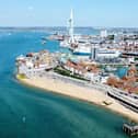 The Portsmouth seafront.