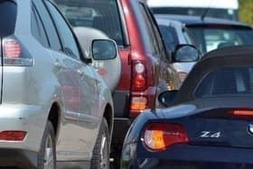 There are heavy delays on the M3 southbound between junction 6 and 7 after an accident.