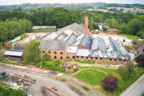 Aerial Shot from East of The Brickworks Museum. 
Credit: southcoastdroneservices.png