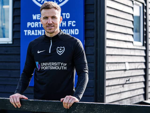 Pompey new-boy Lee Evans