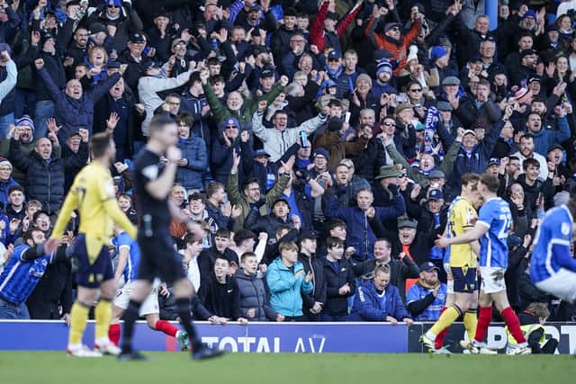 Josh Martin marvelled at the Fratton Park atmosphere against Oxford United. Picture: Jason Brown/ProSportsImages