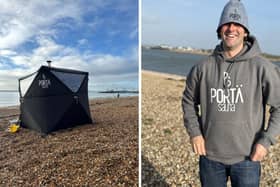 Portsmouth entrepreneur Jordan Boon has started his own portable sauna business.