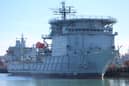 RFA Dilligence, a Royal Auxiliary ship previously involved in The Falklands War, is due to be scrapped. She has been a fixture in Portsmouth Harbour for the past seven years. Picture: Jake Corben - JC Maritime Photos.