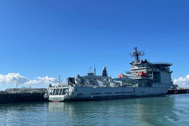 RFA Dilligence has been used in The Falklands War and The Gulf War, and was used for forward deployments on several occasions. Picture: Jake Corben - JC Maritime Photos