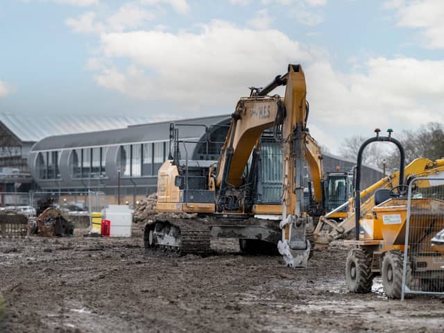 Work at prepare the Tipner East site
