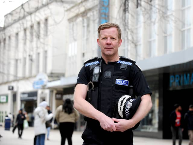 Pictured is: Chief Constable Scott Chilton in Commercial Road, Portsmouth, on Monday, March 4, 2024.