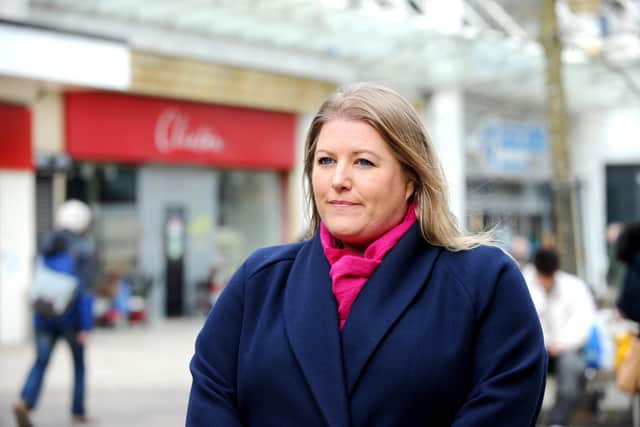 Police and Crime Commissioner Donna Jones in Commercial Road, Portsmouth