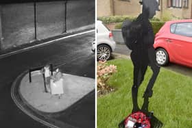 Police are investigating the vandalism of a statue in Gosport.