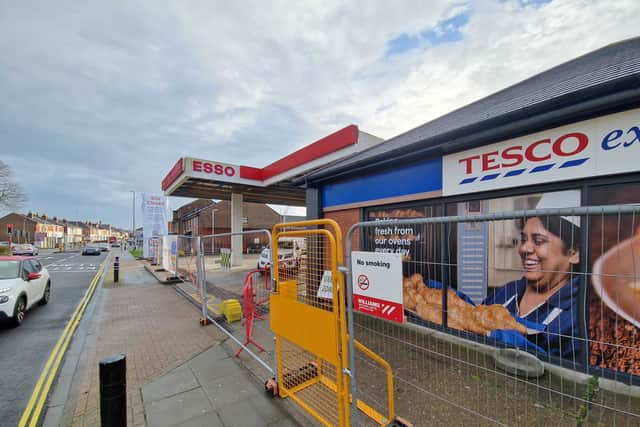 The Esso garage in Copnor is closed for repairs.