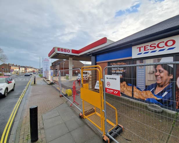 The Esso garage in Copnor is closed for repairs.