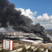 Huge plume of smoke over St Mary's Stadium in Southampton. Picture: Sam Trewick-Coleman