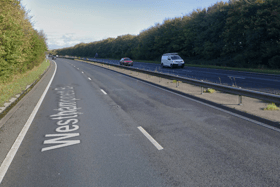 A normally-busy A27 has been forced to close eastbound between the Portfield Roundabout and the Boxgrove Roundabout due to flooding. (Credit: Google Maps)